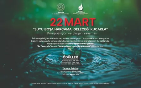 MARSU ve Milli Eğitim’den Su Tasarrufu Farkındalığı İçin Ödüllü Yarışma