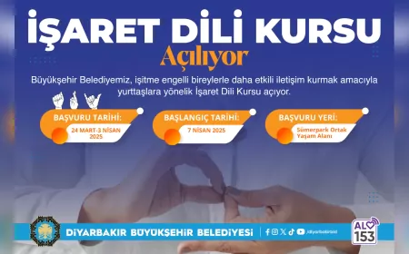 Diyarbakır’da İşaret Dili Kursu Başlıyor