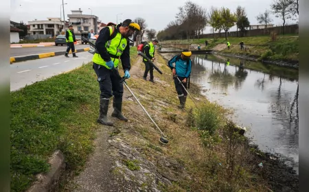 Çark Deresi’nde Bayram Öncesi Kapsamlı Temizlik Çalışması