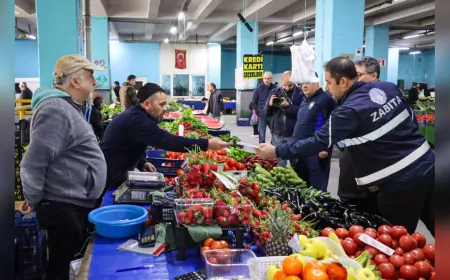 Yalova Belediyesi’nden Pazaryerinde Fatura Denetimi