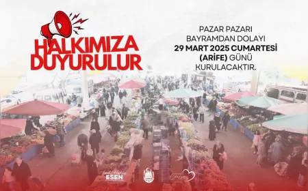 Bayram İçin Aksu Mahallesi Halk Pazarı Arife Günü Kurulacak