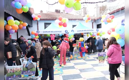 Çorum Belediyesi, Çocukların Yüzünü Bayramda Güldürdü