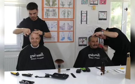 Koca Çınarlara Bayram Öncesi Kuaför Hizmeti