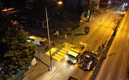 Nevşehir’de Cadde ve Bulvarlarda Yol Çizgileri Yenileniyor