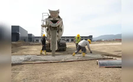 Beltaş Sanayi Sitesi'ndeki Temel Atma Çalışmaları Hızla İlerliyor