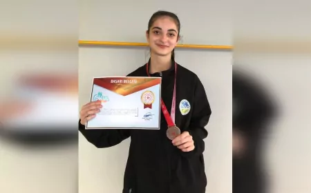 Miraç Merve Sakarya’yı Gururlandırdı: Türkiye 3.'sü Oldu