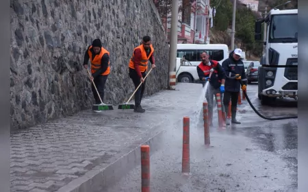 Gümüşhane Belediyesi’nden Bahar Temizliği Seferberliği