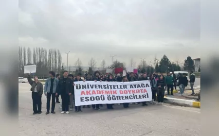 Eskişehir Osmangazi Üniversitesi Öğrencilerinden İmamoğlu’na Destek Yürüyüşü