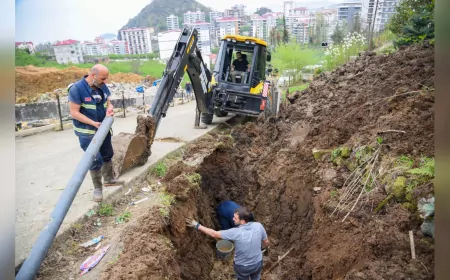 Giresun’da Altyapı Çalışmaları Aralıksız Devam Ediyor