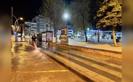 Çorum’da Bayram Temizliği: Caddeler Pırıl Pırıl