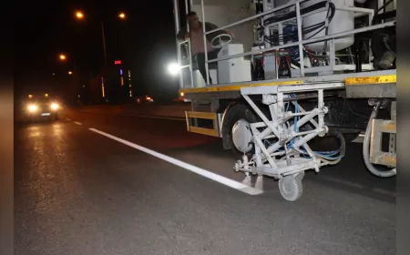Maşuk TOKİ Yolunda Trafik Güvenliği Artırıldı: Yol Çizgileriyle Daha Güvenli Seyahat