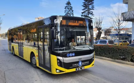 Çorum Belediyesi, Ramazan Bayramı'nda Toplu Taşımayı Ücretsiz Yapacak