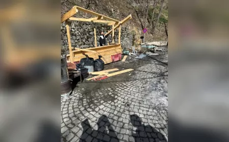 Trabzon Büyükşehir Belediyesi, Sümela Çevresindeki Seyyar Tezgahları Kaldırdı