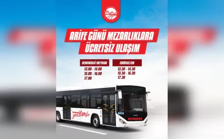 Sakarya Büyükşehir Belediyesi’nden Arefe Günü Mezarlıklara Ücretsiz Ulaşım