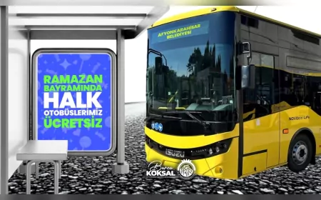 Afyonkarahisar Belediyesi'nden Bayrama Özel Ücretsiz Ulaşım Hizmeti
