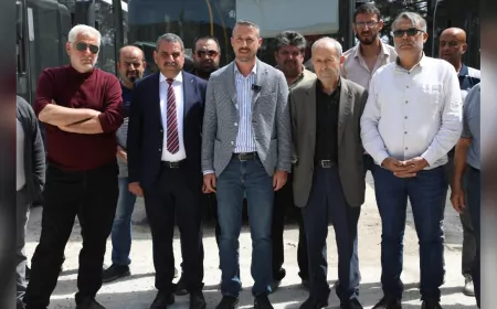 Hatay Büyükşehir Belediyesi'ne Toplu Ulaşım Kooperatiflerinden Bayram Desteği