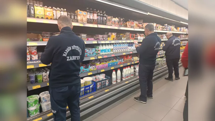 Mardin Büyükşehir Belediyesi Zabıta Ekiplerinden Ramazan Boyunca Market Denetimleri