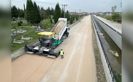 Karacasu Deresi Rekreasyon Projesi’nde Üstyapı Hız Kazandı
