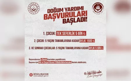 Güçlü Aile, Güçlü Eskişehir, Güçlü Türkiye: Doğum Yardımı Başvuruları Başladı
