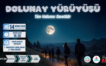 Nevşehir Belediyesi, 70. Yıl İçin Dolunay Yürüyüşü Düzenliyor