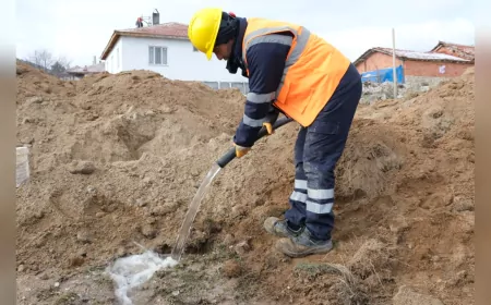 Gökbahçe Mahallesi'ne Yeni Su Hattı ile Su Sorunu Çözüldü