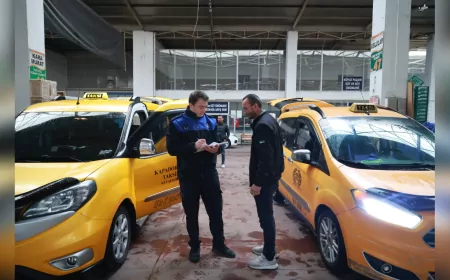 Nevşehir’de Ticari Taksilere Yıllık Denetim: Güvenli ve Kaliteli Ulaşım İçin Kontroller Sürüyor