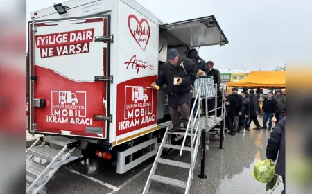 Çorum Belediyesi’nden Soğuk Havalarda Sıcak Çorba İkramı