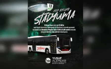 Sakaryaspor’a Tam Destek: Stadyuma Ücretsiz Ring Seferleri
