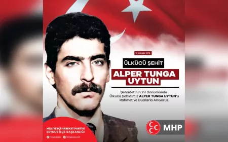 Beykoz MHP’den Ülkücü Şehit Alper Tunga Uytun’a Vefa Dolu Anma