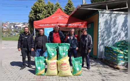 Kocaeli Büyükşehir’den Çiftçiye Yüzde 50 Hibeli Mısır Tohumu ve Gübre Desteği