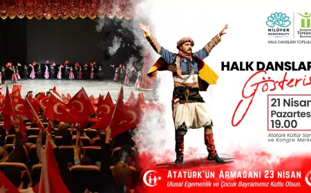 Tepebaşı ve Nilüfer Halk Dansları Topluluklarından 23 Nisan’a Özel Gösteri