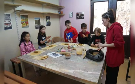 Tepebaşı’nda Çocuklar Hayallerini Seramiğe Yansıtıyor