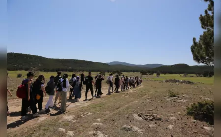 Üniversite Öğrencileri Frig Vadileri’nde Tarihi Bir Yolculuğa Çıktı