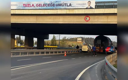 Tuzla’da D100 Ankara İstikameti 12 Saat Trafiğe Kapatılacak