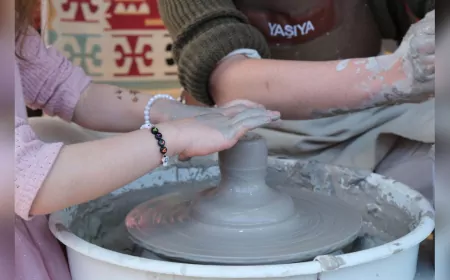 “Gezen Çömlek Atölyesi” 23 Nisan Şenliğinde Çocukların İlgi Odağı Oldu