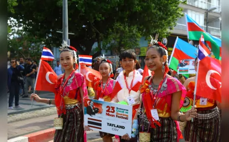 Antalya Sokakları Dünya Çocuklarıyla Renklendi