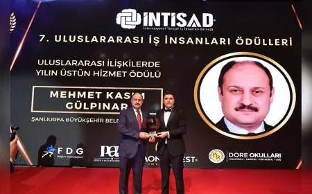 Başkan Gülpınar’a Uluslararası Alanda Prestijli Ödül