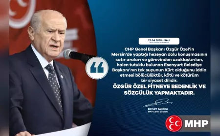 Bahçeli’den Özgür Özel’e Sert Tepki: “Fitneye Bedenlik ve Sözcülük Yapıyor”