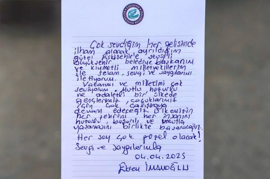 Ekrem İmamoğlu, Silivri’den Eskişehir’e Mesaj Gönderdi: Her Şey Çok Güzel Olacak