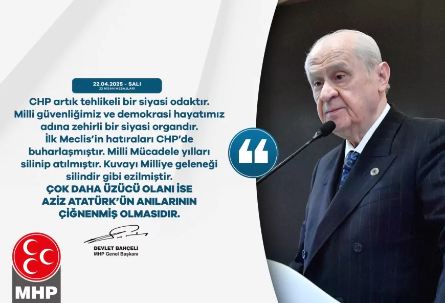 Bahçeli’den Sert Chp Eleştirisi: Milli Güvenlik Açısından Tehlikeli Bir Odak Haline Gelmiştir