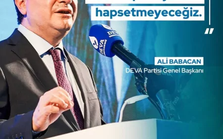 Ali Babacan'dan Üçüncü Yol Çağrısı