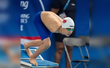 Milli Yüzücü Baran Doruk Şimşek’ten Paris’te Çifte Gümüş Madalya