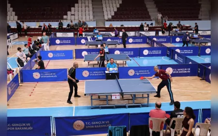 Hatay’da İlk Kez Büyük Çapta Masa Tenisi Turnuvası: 174 Sporcu Kıyasıya Yarıştı