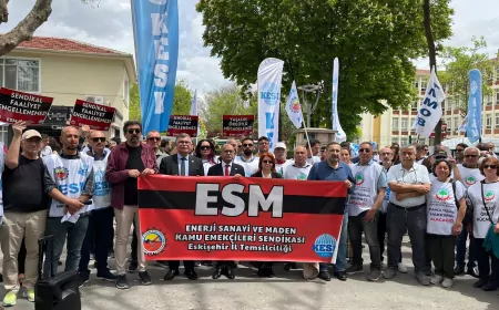 Baskıya, Sürgüne, Mobbinge Son: DSİ Önünde Yener Çalışkan İçin Protesto