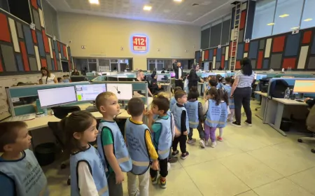 Es Çocuk Evi’nin Minikleri 112 Acil Çağrı Merkezi’ni Yerinde Öğrendi