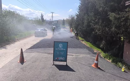 Kocaeli Büyükşehir’den Gebze Köylerine 3.500 Metrelik Yol Onarımı