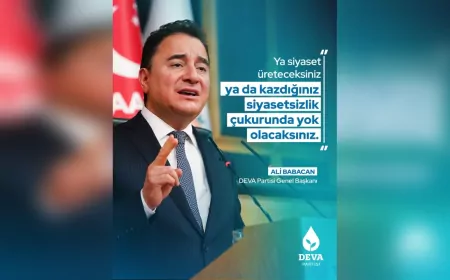 Ali Babacan’dan Sert Mesaj: “Ya Siyaset Üreteceksiniz Ya da Siyasetsizlik Çukurunda Yok Olacaksınız”