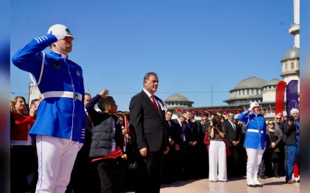 19 Mayıs’ın 106. Yılında Taksim’de Anlamlı Tören: “Cumhuriyetin İkinci Yüzyılı Mücadeleyle İnşa Edilecek”