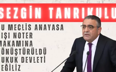 CHP’li Sezgin Tanrıkulu: “Bu Meclis anayasa dışı noter makamına dönüştürüldü, hukuk devleti değiliz”