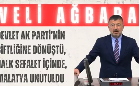 CHP’li Veli Ağbaba: “Devlet AK Parti’nin çiftliğine dönüştü, halk sefalet içinde, Malatya unutuldu”